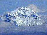 Tibet Kailash 12 Flying From Kathmandu 10 Dhaulagiri I was too far away to get a good quality photo of Dhaulagiris famous south face. Here is the best I could do. Dhaulagiri (8167m) is the seventh highest mountain in the world.